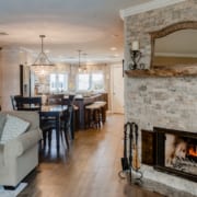 open concept living room and kitcheb