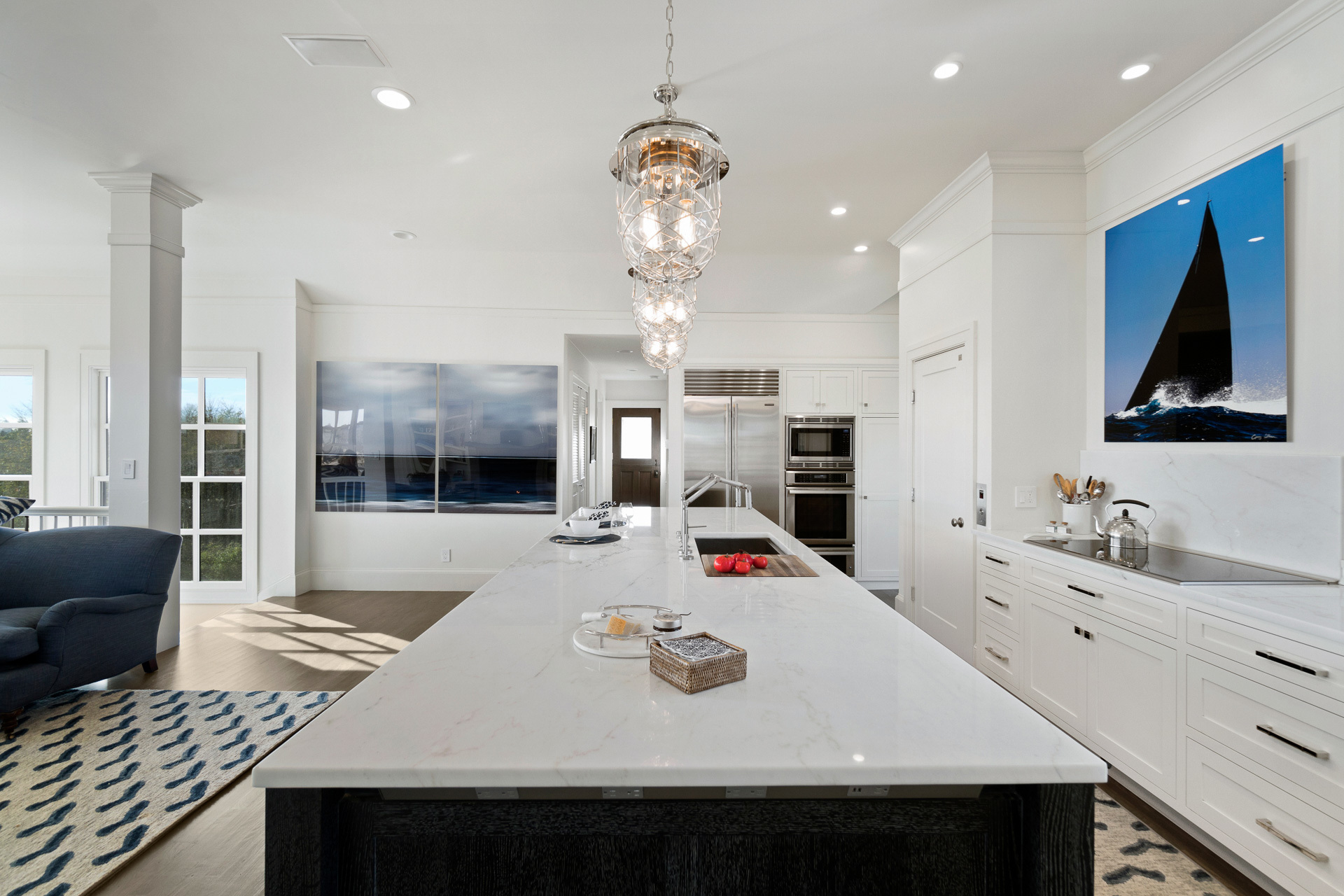 Newport-Kitchen-Remodel-Custom-Shaker-Cabinets-Marble Newport-Kitchen-Remodel-Custom-Shaker-Cabinets-Marble