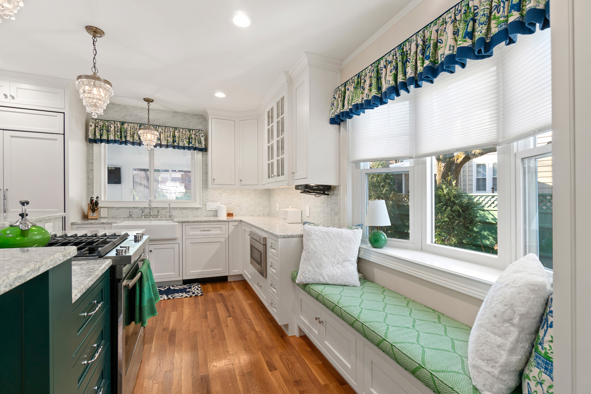 Colorful Transitional Kitchen Sink