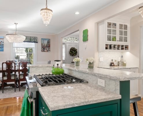 Colorful Transitional Kitchen Sink