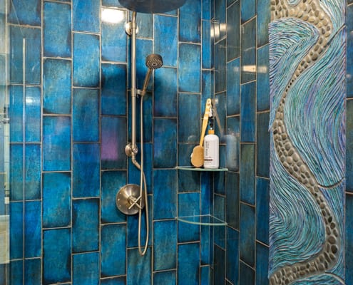 Colorful-Blue-tile-shower