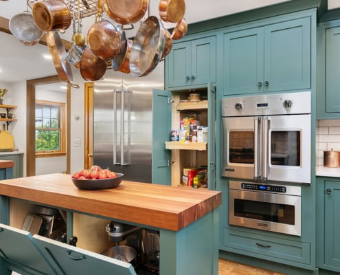 modern-farmhouse-green-kitchen-island-storage